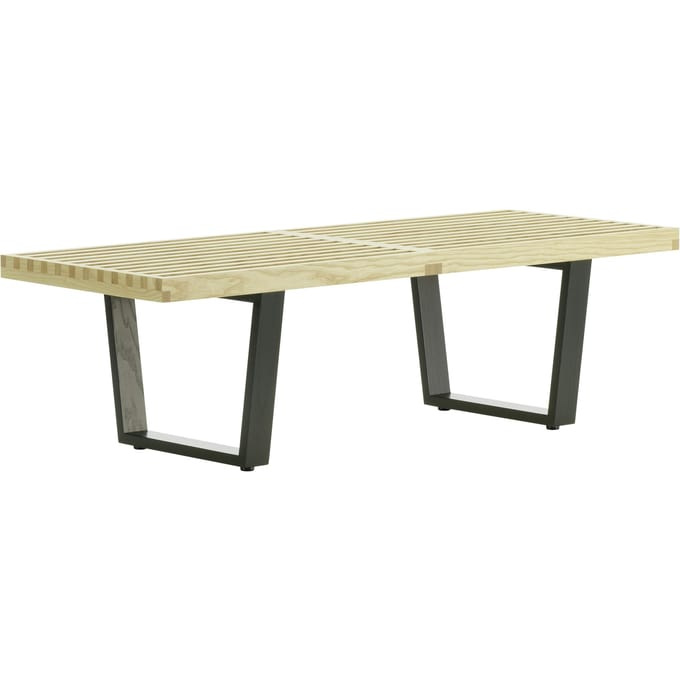 Vitra Nelson Bench - kort (122 cm) - essen natuur