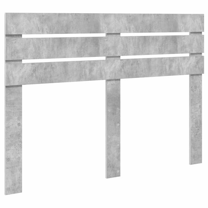 vidaXL Hoofdbord Beton Grijs Bewerkt hout