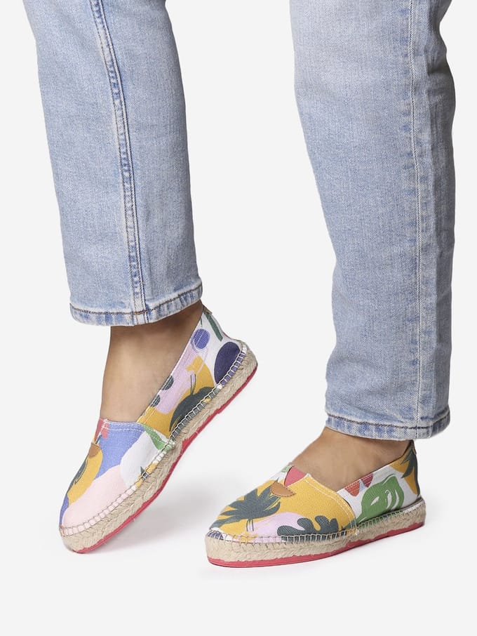 Klassieke unisex espadrille met print | BLANES-TJ
