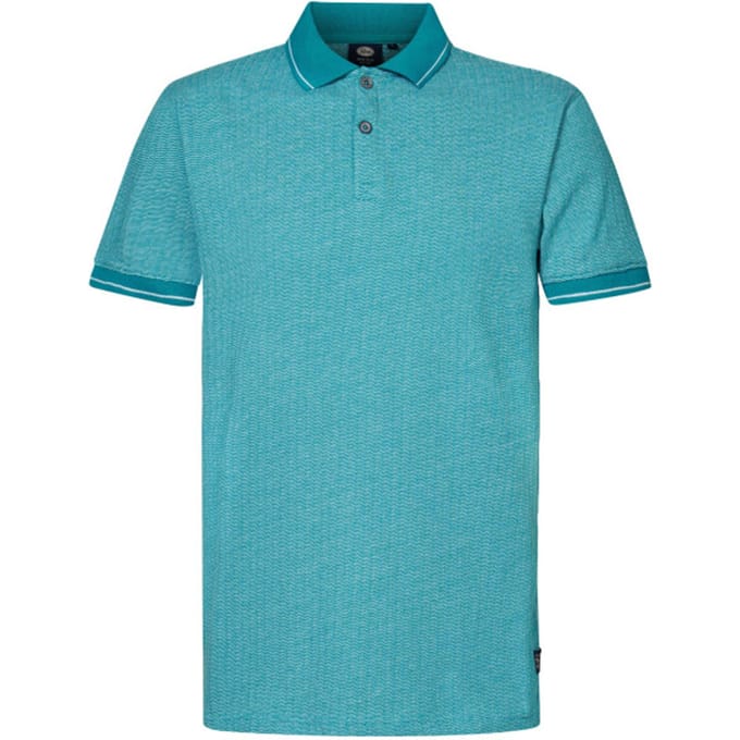 Petrol Industries Heren polo m-1040-pol959 5181 blue green