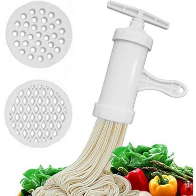 Plastic Handmatige Pastamaker Noodle Persmachine Spaghetti Machine Handmatige Keukengereedschappen wit