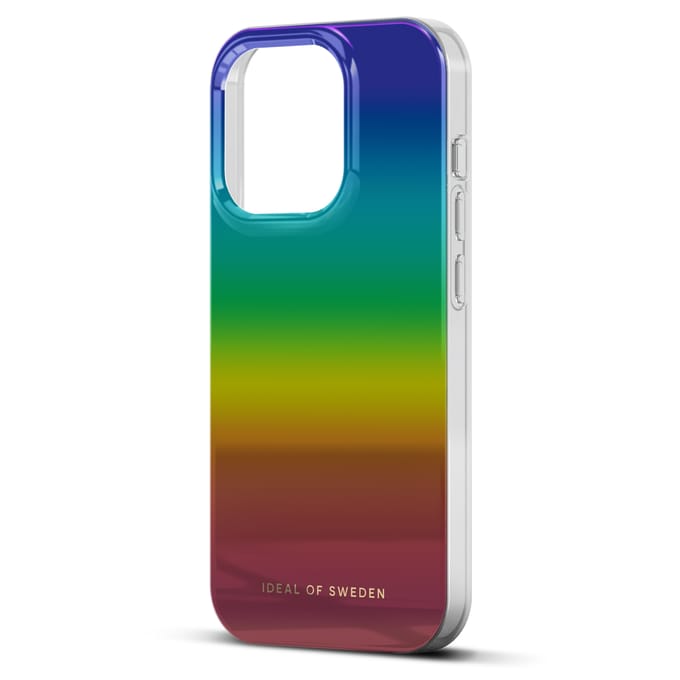 iDeal of Sweden Mirror Case geschikt voor Apple iPhone 15 Pro - Rainbow