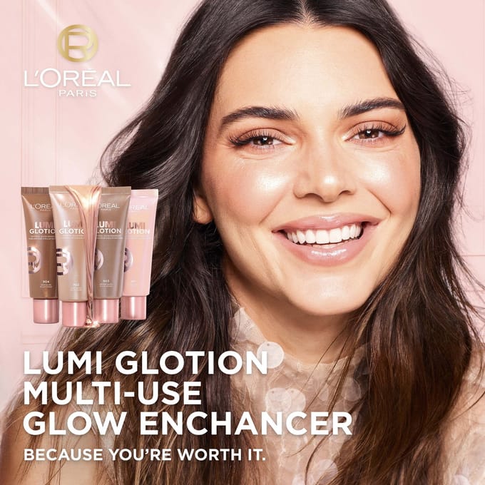 L'Oréal Paris Hyaluronic Filler Water Cream & Lumi Glotion Bundle (Various Shades) - 904 Deep Glow