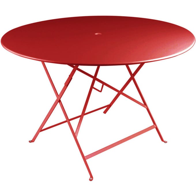 Fermob BISTRO klaptafel rond - 43 chili mat - Ø 117 cm