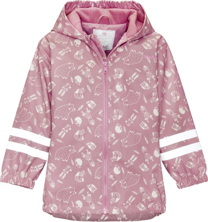 Roze Forest Animals regenjas met fleece van Playshoes 92