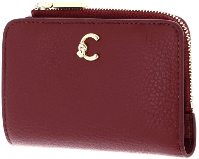 COCCINELLE Leren portemonnee C-Me Wallet Ribes (rood)paars