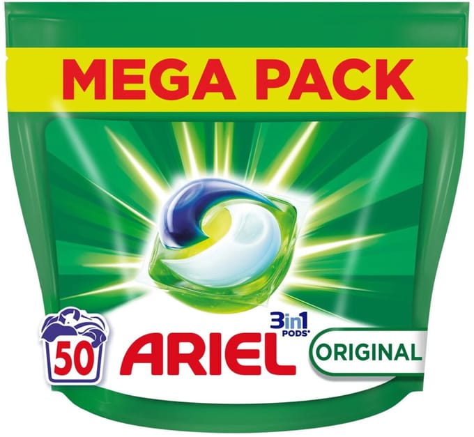 Ariel Wasmiddel 3in1 Pods Original - 50 stuks