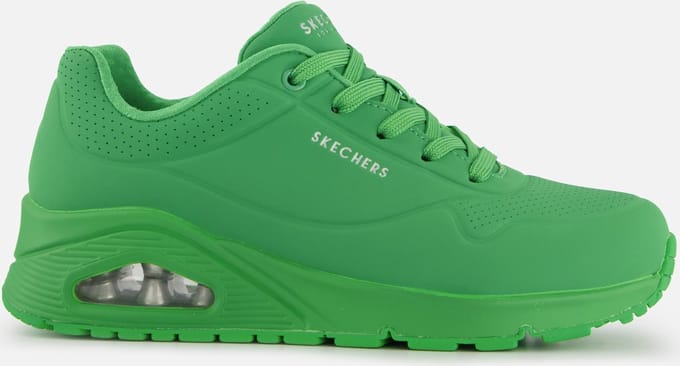 Skechers Uno - Stand On Air Dames Sneakers - Groen