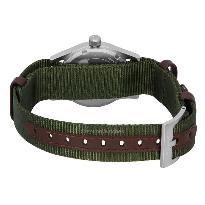 Hamilton Khaki Field Textielband Witte Wijzerplaat Quartz H69301910 Unisex Horloge wit