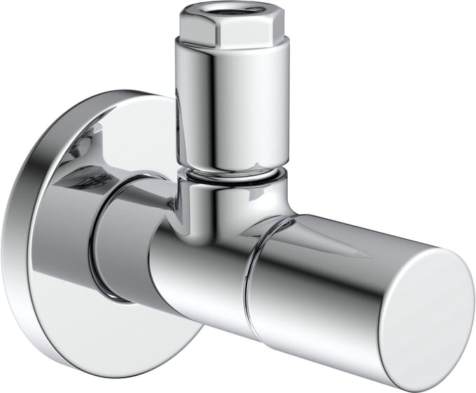 KIRCHHOFF DEV-1WK Hoekstopkraan - 1/2"BU x 10 mmQ - Met Rozet