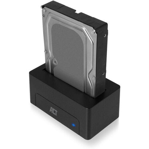 ACT Docking Station voor 2,5'' en 3,5'' SATA HDD/SSD - USB3.0 (5 Gbps) / zwart