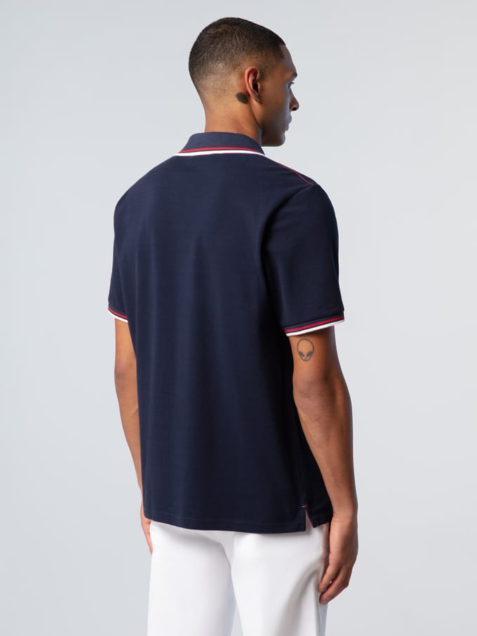 North Sails Polo overhemd Met gestreepte boorden