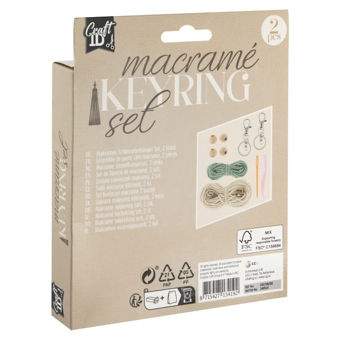 Macrame Sleutelhanger Maken Set 2 St. 2 Assorti Nr