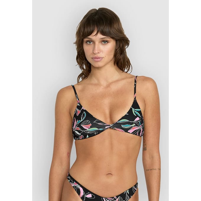 Volcom Dream In Bloom Twist V Neck Bikini Top patroon