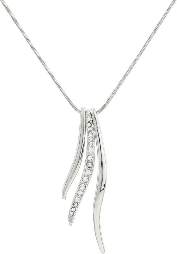 Behave - Klassieke ketting met steentjes - Nikkelvrij - Modeaccessoire