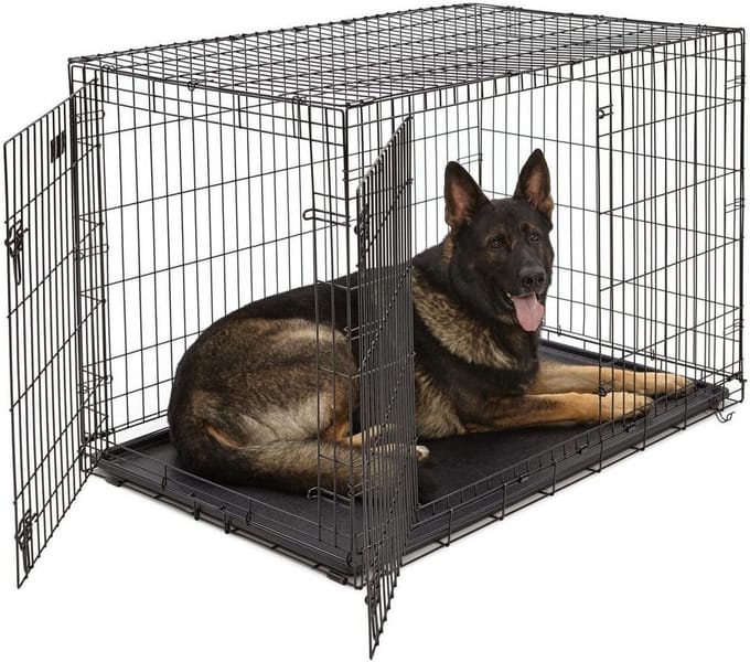 Parya Pets - Honden Bench - Opvouwbaar - Zwart - XXL - 121 x 74 x 81 cm