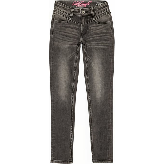 Vingino Belize Yoke Dark Grey Vintage Maat: 14 | Spijkerbroeken Outlet | Unisex | Grijs