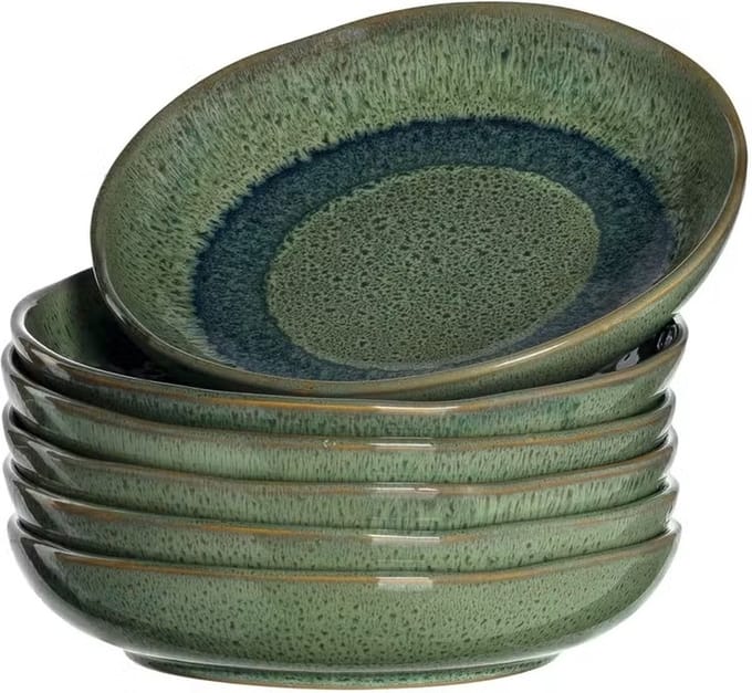 Leonardo Matera - Schaal - ∅21cm - groen - 6 stuks