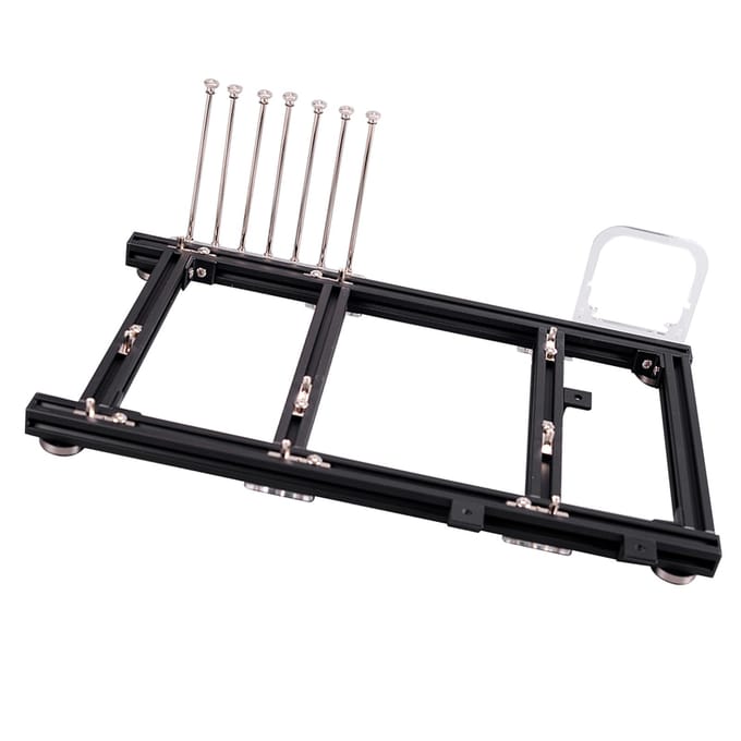 Boîtier PC ATX Ouvert en Alliage d'Aluminium DIY Plateforme de Test d'Overclocking (Noir) gray