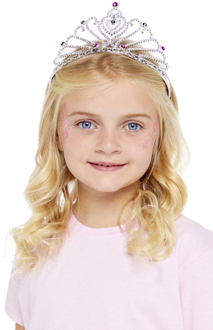 Prinses tiara zilver