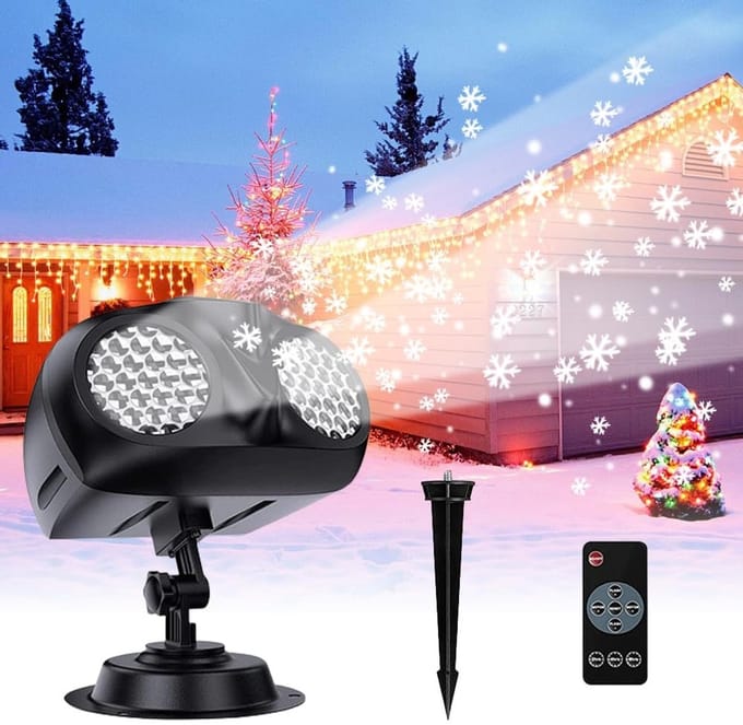 Dailygoody - Snowflake projector - kerstprojector - sfeervolle