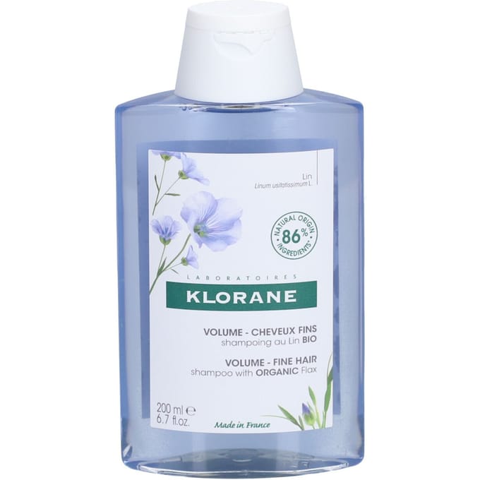 Klorane BIO Vlas Volumeshampoo | Omhult & geeft volume Fijn haar 200 Shampoo