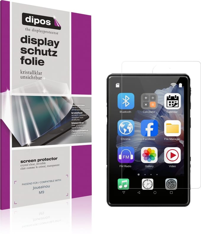 dipos – 4x Beschermfolie geschikt voor Joueainou M9 | Krasbestendige & heldere Screenprotector Ultra-Thin