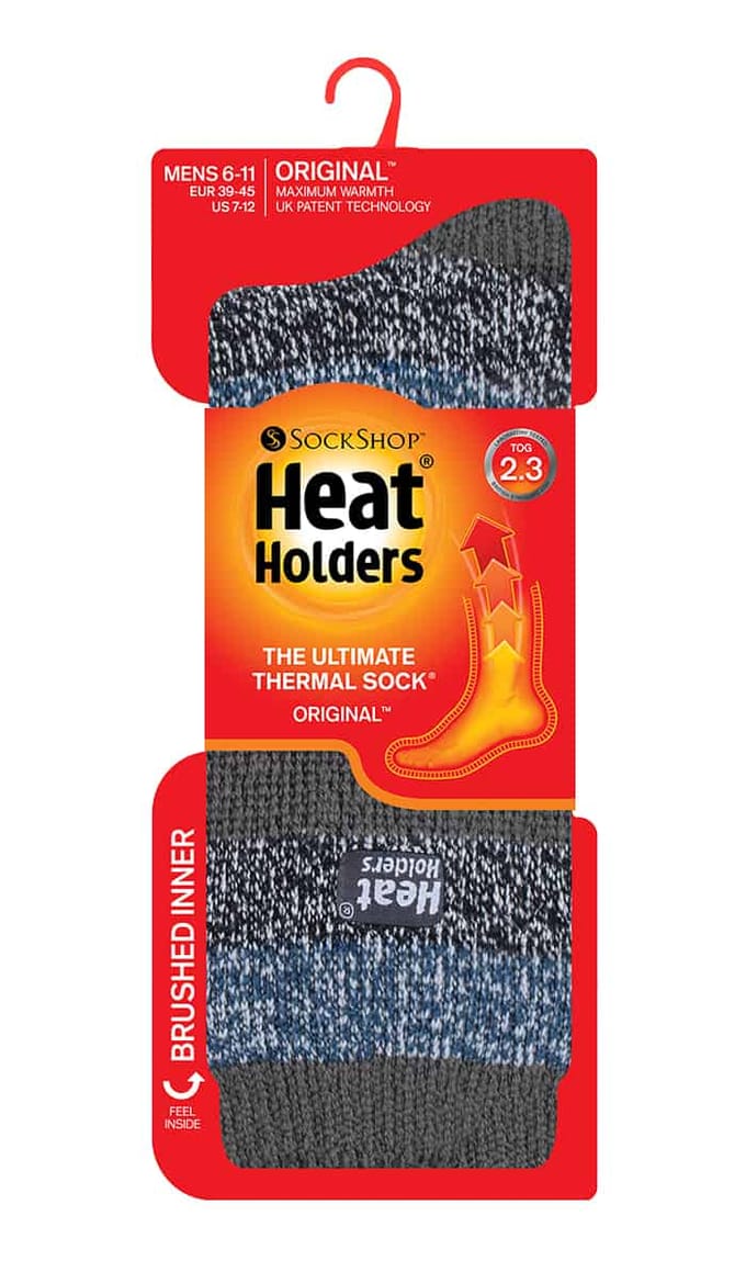 Heat Holders - Twist thermo herensokken met warme zachte binnenvoering