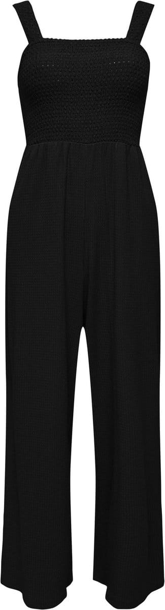 regular fit jumpsuit met gesmokte romp model 'ELISE'