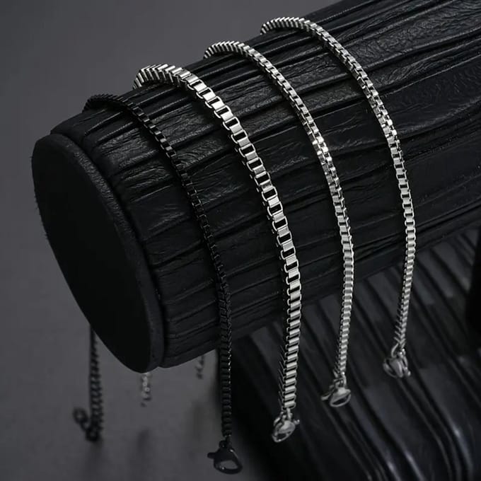 Bovista Armband - Staal - Nep Zilver - Heren - Polychroom