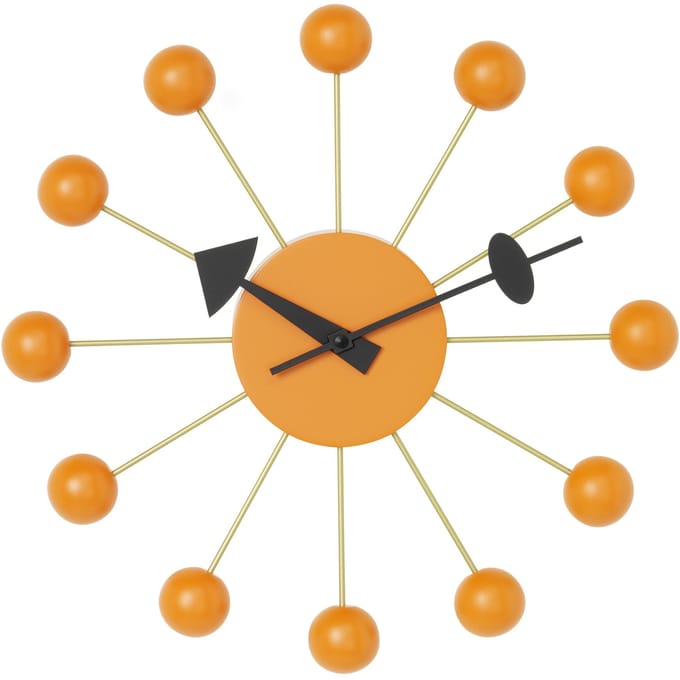 Vitra - Ball Clock - oranje