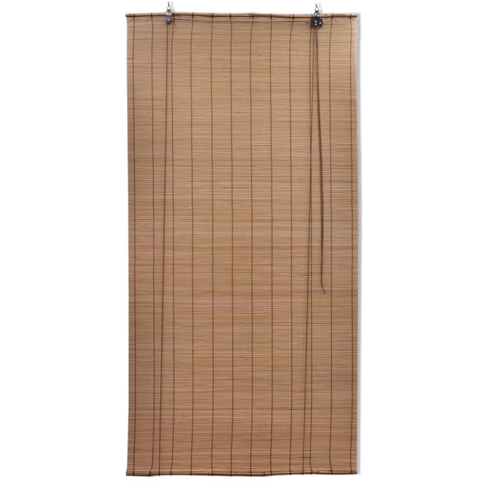 vidaXL - Rolgordijn - 120x220 - cm - bamboe - bruin