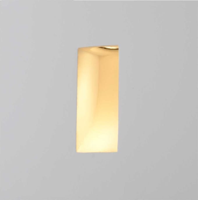Artdelight - Wandlamp Gips trimless stuc rechthoek wit