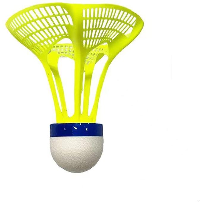Winddichte Badminton Shuttlecock Bal Windweerstand Training Accessoires Buitensport Meerkleurige Nylon Shuttlecock Bal geel