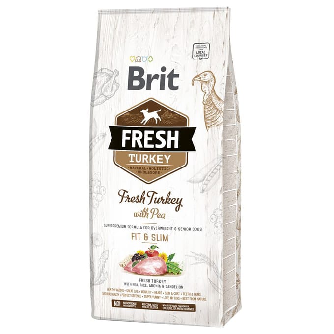 Brit Fresh Kalkoen met erwten Light Fit & Slim - 12 kg