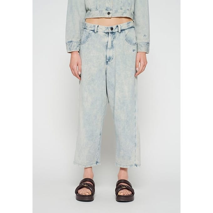 10DAYS Washed Pants Fleece Größe: S | Straight Jeans Outlet | Damen