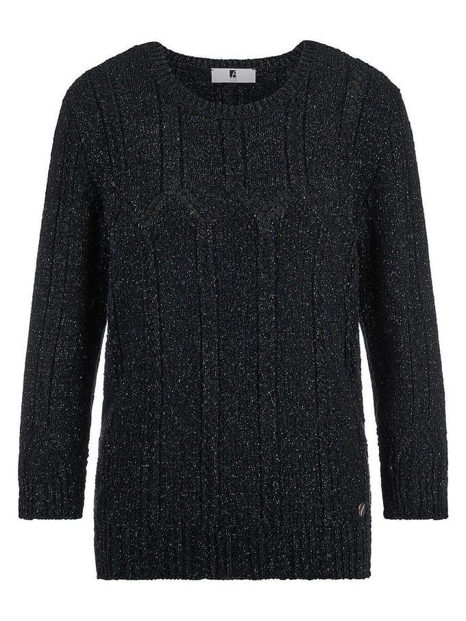 Trui een ronde hals Van Emilia Lay blauw