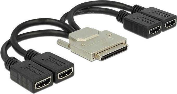 DeLOCK VHDCI-68 (m) naar 4x HDMI (v) adapter - 0,20 meter