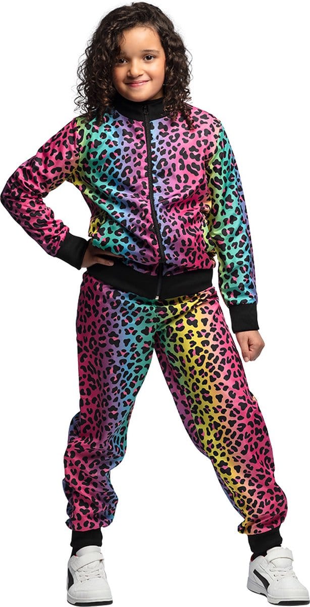 Boland - Trainingspak Regenboogpanter kind (10-12 jr) - Kinderen - -