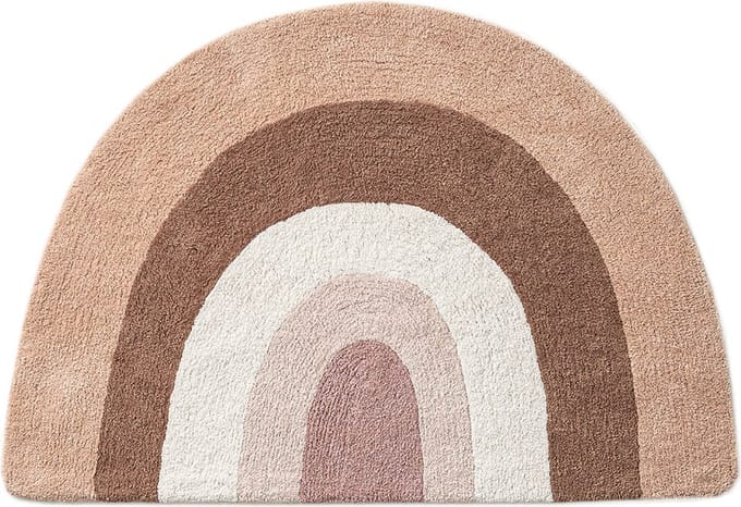 Petite Amélie Kindervloerkleed Regenboog - 100% Katoen - Roze