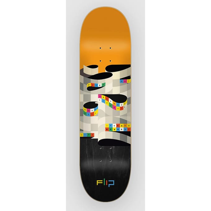 Flip Stenograph Team 8.375"x31.97" Skateboard Deck patroon