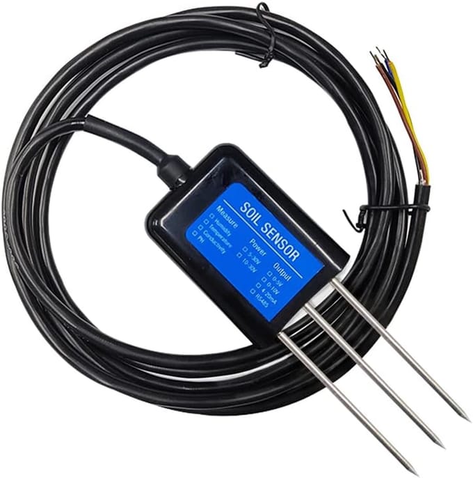 Bodem Sensor - Temperatuur Vochtigheid - Planten Groei - RS485 Uitgang - EC PH