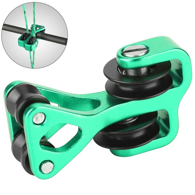 Aluminiumlegering Boogschieten Compound Boog Kabelgeleider Snuscheider Rollergeleider Rood Green