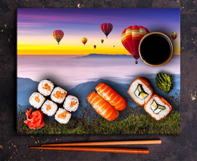 TMK ArtDeko Serie - Snijplank - 52x40cm - Glas - Bescherming