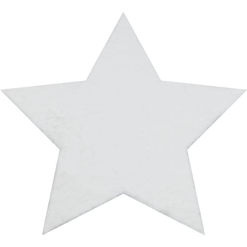 Kleden Rugsx Modern wastapijt SHAPE 3148 Ster shaggy - 80x80 cm