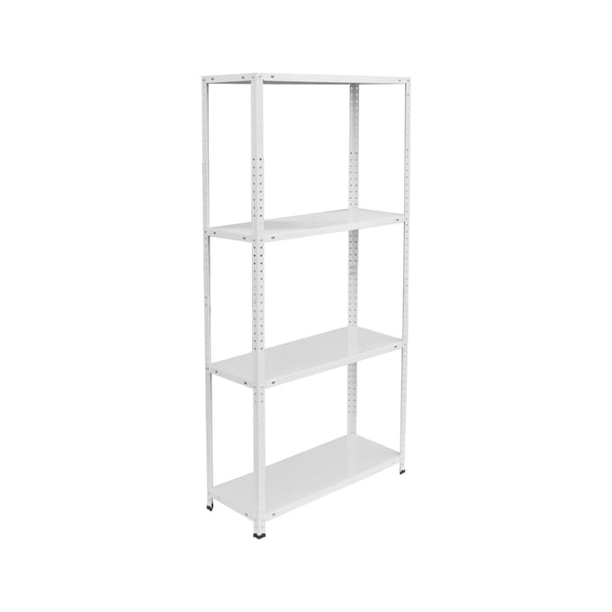 Stellingrek - 145x75x30 cm - 160 kg - wit