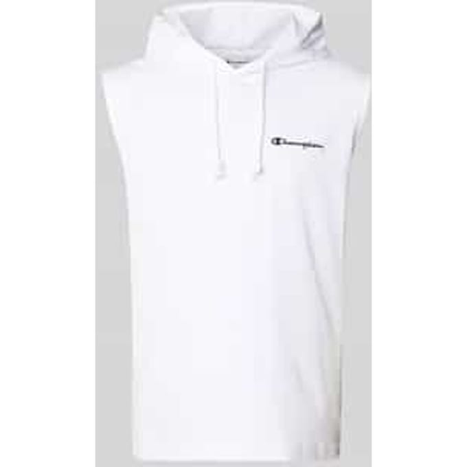Hoodie met labelstitching