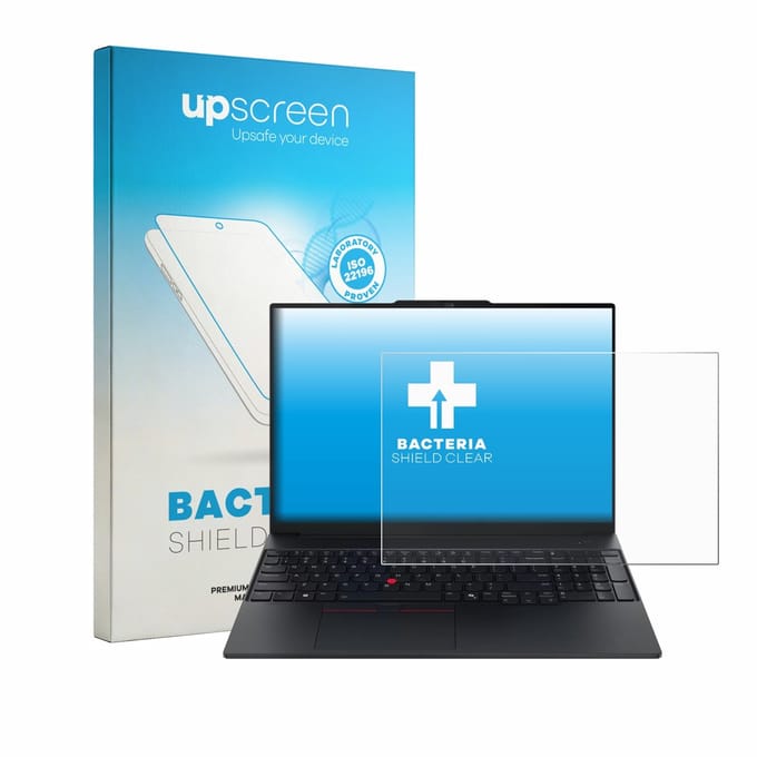 upscreen - Screenprotector voor Lenovo ThinkPad E16 Gen 4 - Folie Beschermfolie transparant antibacterieel
