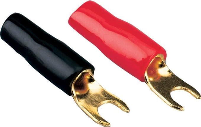 Vork kabelschoen 10 mmÂ² 50 Stuks zwart