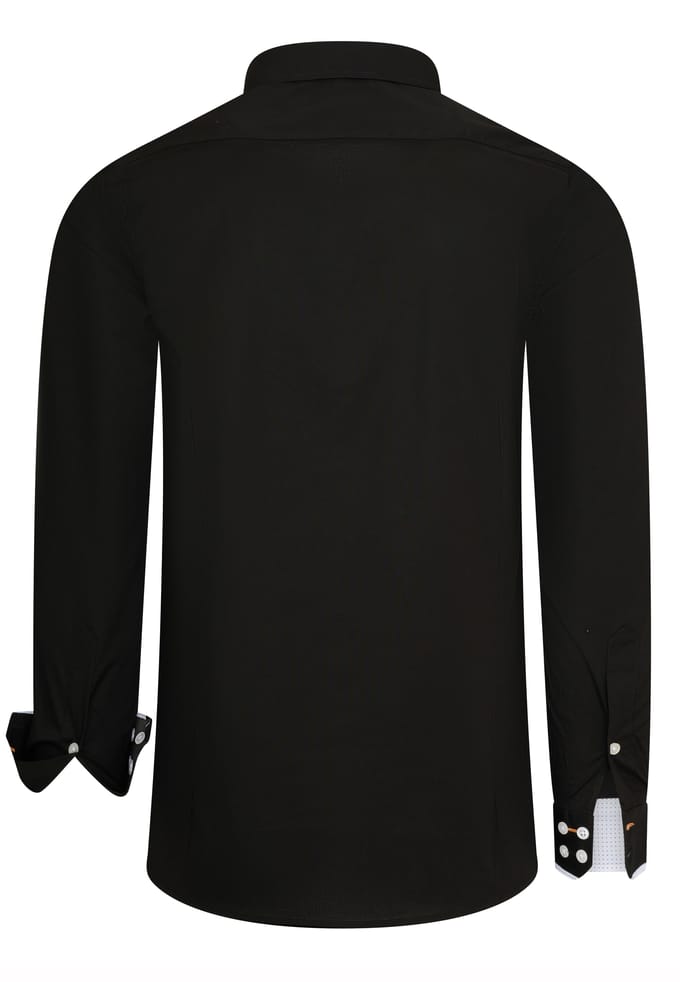 Zakelijk overhemd in een casual design met stretcheffect